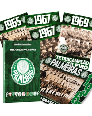 PALMEIRAS COLEÇÃO OFICIAL HISTÓRICA - 8 PÔSTERES + BOX PERSONALIZADO