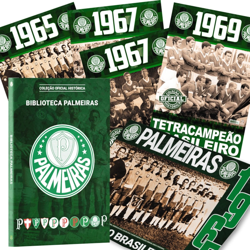 PALMEIRAS COLEÇÃO OFICIAL HISTÓRICA - 8 PÔSTERES + BOX PERSONALIZADO