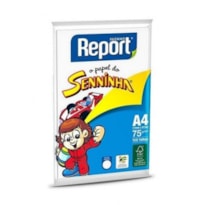 PAPEL SULFITE REPORT SENINHA A4 BRANCO 210MMX297MM 75G/M² 100 FOLHAS