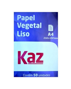 PAPEL VEGETAL LISO A4 - 50 FLS