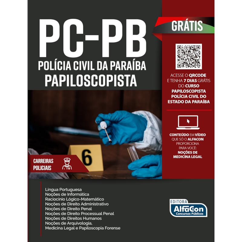 PAPILOSCOPISTA - POLÍCIA CIVIL DO ESTADO DA PARAÍBA - PC PB
