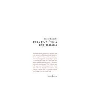 PARA UMA ETICA PARTILHADA - 1ª