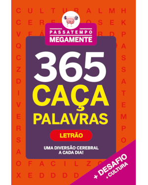 PASSATEMPO MEGAMENTE 365 CAÇA-PALAVRAS - LETRÃO