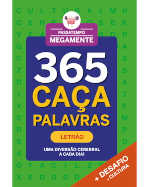 PASSATEMPO MEGAMENTE 365 CAÇA-PALAVRAS - LETRÃO