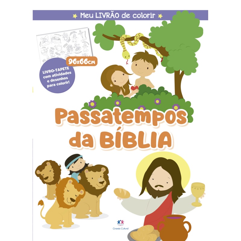 PASSATEMPOS DA BÍBLIA - MEU LIVRÃO DE COLORIR