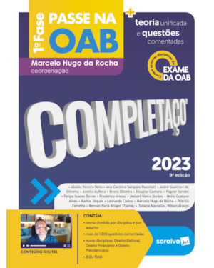 PASSE NA OAB 1ª FASE - COMPLETAÇO - TEORIA UNIFICADA - 9ª EDIÇÃO 2023