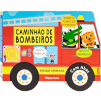 PASSEIO ANIMADO - UM LIVRO COM ABAS: CAMINHÃO DE BOMBEIROS