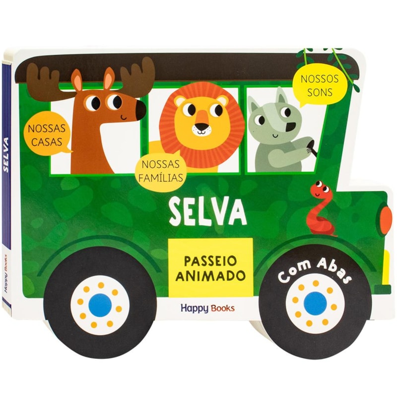 PASSEIO ANIMADO - UM LIVRO COM ABAS: SELVA