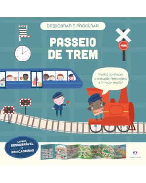 PASSEIO DE TREM - LIVRO DESDOBRÁVEL + BRINCADEIRAS