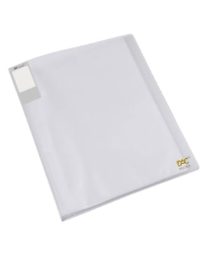 PASTA CATÁLOGO DAC 20 ENVELOPES TRANSPARENTE