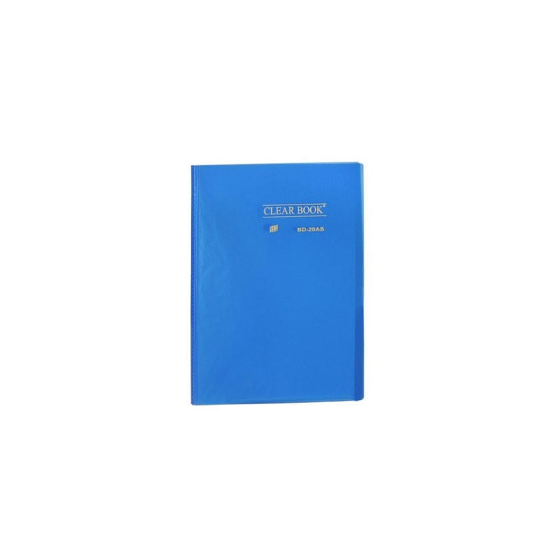 PASTA CATÁLOGO YES CLEAR BOOK BD20S 20 ENVELOPES AZUL