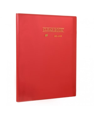 PASTA CATÁLOGO YES CLEAR BOOK BD20S 20 ENVELOPES VERMELHA