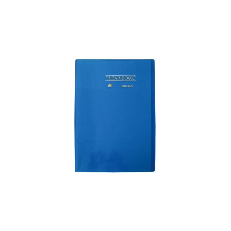 PASTA CATÁLOGO YES CLEAR BOOK BD30S 30 ENVELOPES AZUL