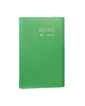 PASTA CATÁLOGO YES CLEAR BOOK BD30S 30 ENVELOPES VERDE
