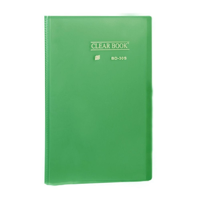 PASTA CATÁLOGO YES CLEAR BOOK BD30S 30 ENVELOPES VERDE