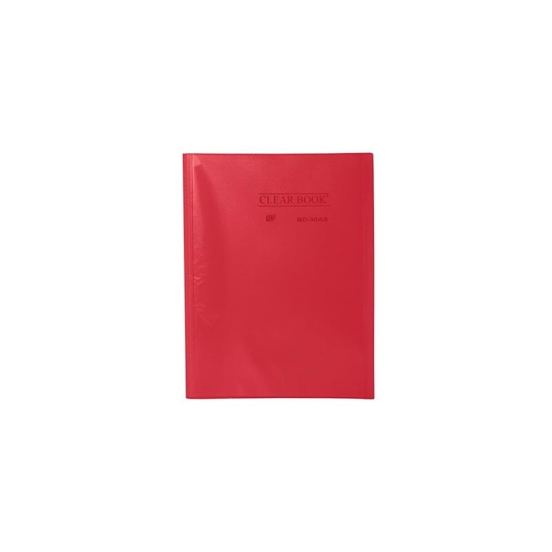 PASTA CATÁLOGO YES CLEAR BOOK BD30S 30 ENVELOPES VERMELHA