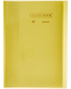 PASTA CATALOGO YES CLEAR BOOK BD50S 50 ENVELOPES AMARELA