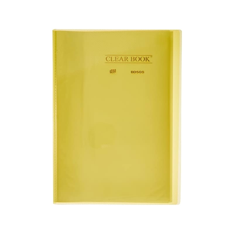 PASTA CATALOGO YES CLEAR BOOK BD50S 50 ENVELOPES AMARELA