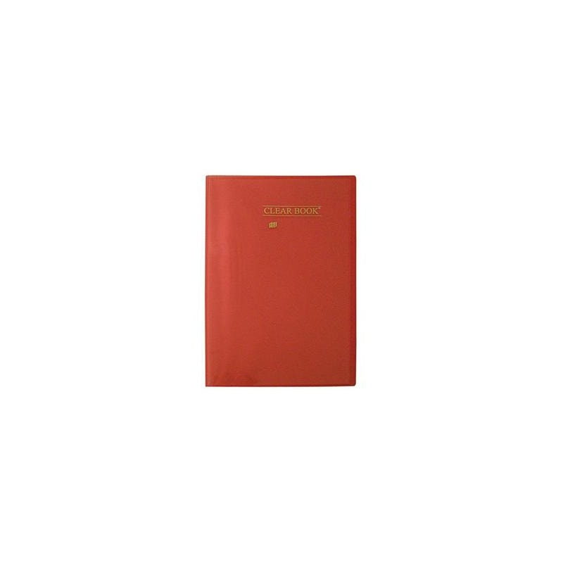 PASTA CATÁLOGO YES CLEAR BOOK BD50S 50 ENVELOPES VERMELHA