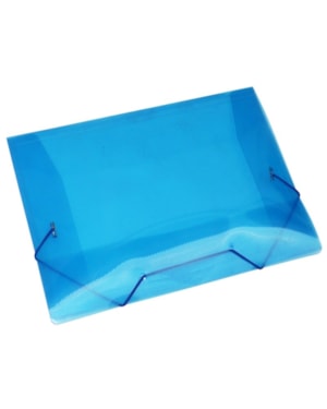 PASTA COM ELASTICO KAZ OFICIO AZUL