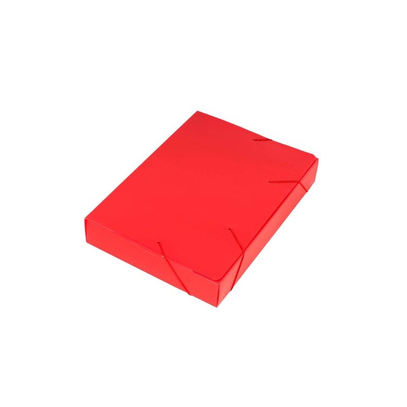 PASTA COM ELASTICO POLIBRAS OFICIO POLIONDA 2.0MM VERMELHA
