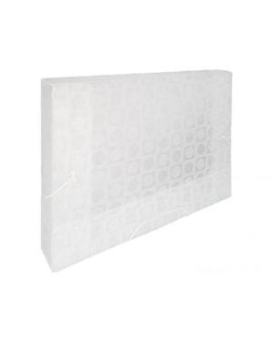 PASTA DAC COM ELASTICO OFICIO 3.0MM TRANSPARENTE DECORADA