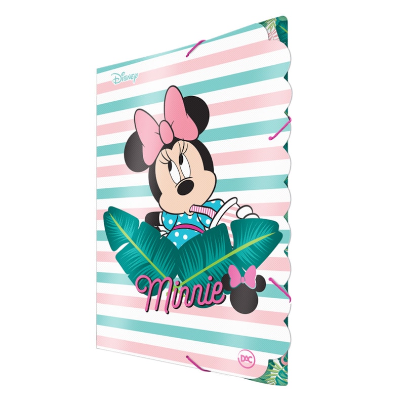 PASTA DAC COM ELASTICO OFICIO POLIONDA 2.0MM MINNIE