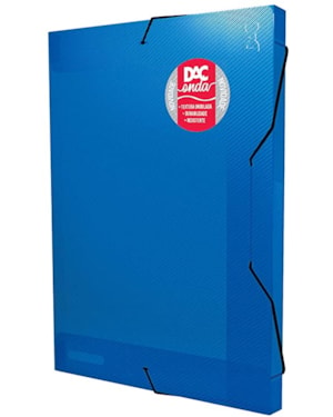 PASTA DAC COM ELASTICO OFICIO POLIONDA 4.0MM AZUL