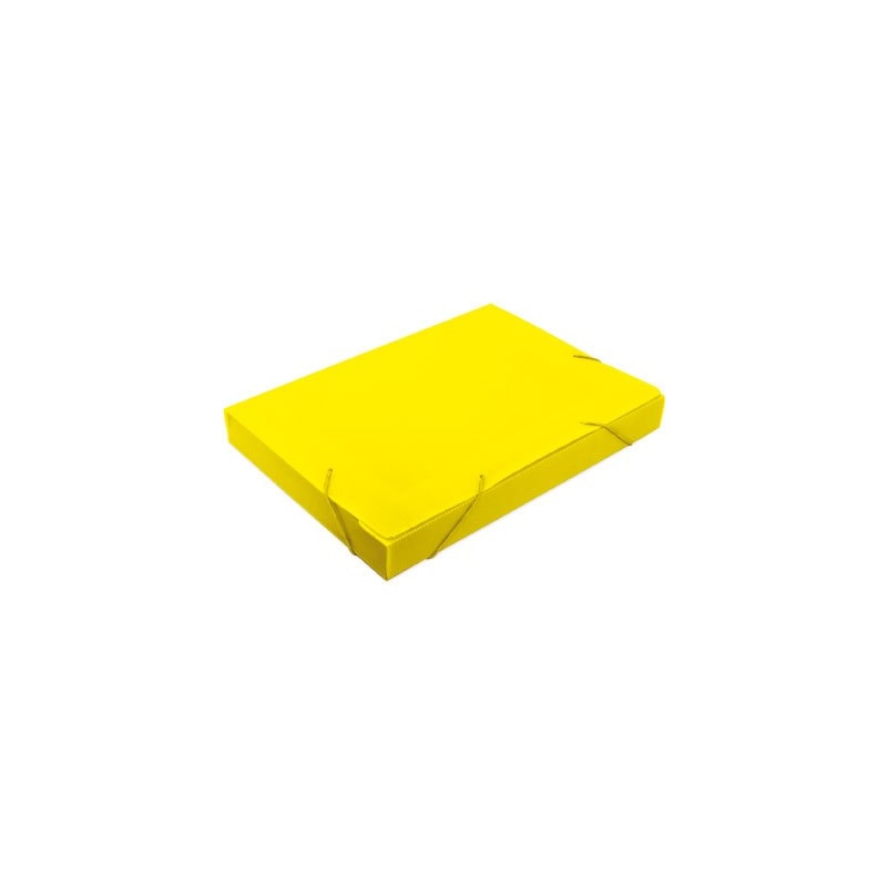 PASTA OFICIO COM ELÁSTICO POLIONDA 3.5MM AMARELA
