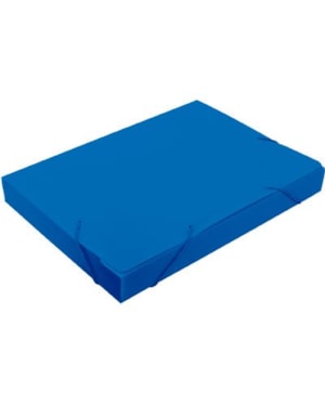 PASTA OFICIO COM ELÁSTICO POLIONDA 3.5MM AZUL