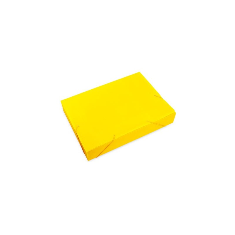 PASTA POLIONDA COM ELÁSTICO 2.0MM AMARELA