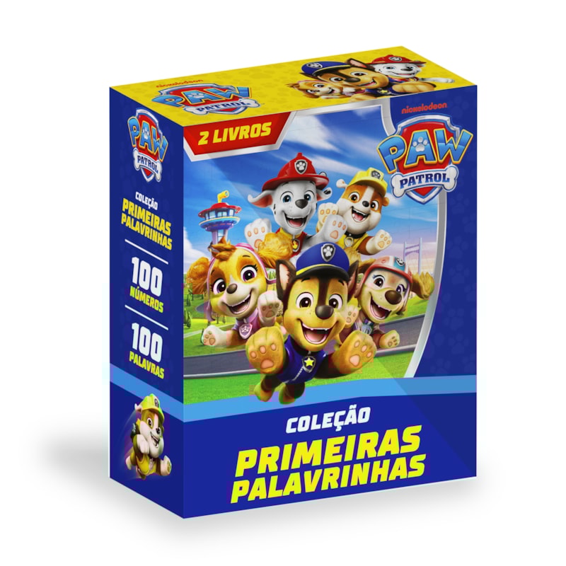 PATRULHA CANINA COLEÇÃO PRIMEIRAS PALAVRINHAS - BOX COM 2 LIVRINHOS