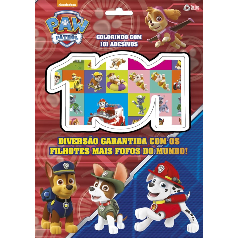 PATRULHA CANINA- COLORINDO COM 101 ADESIVOS