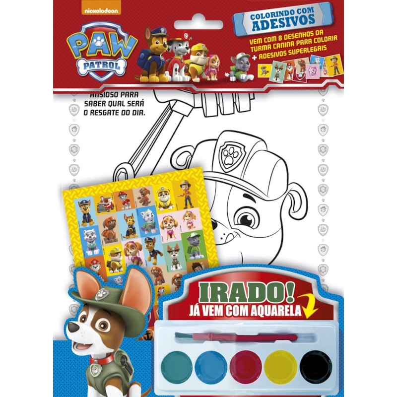 PATRULHA CANINA - COLORINDO COM ADESIVOS - VOL.1