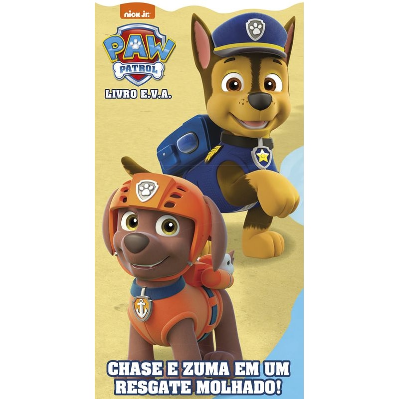 PATRULHA CANINA - LIVRO EVA: CHASE E ZUMA EM UM RESGATE MOLHADO!