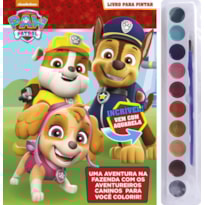 PATRULHA CANINA LIVRO PARA PINTAR COM AQUARELA