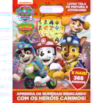 PATRULHA CANINA LIVRO TELA DE PINTURA E ATIVIDADES