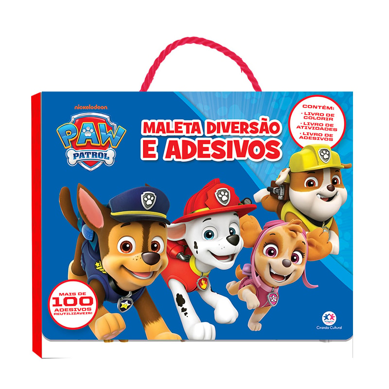 Patrulha Canina - Maleta Diversão e Adesivos