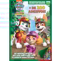 PATRULHA CANINA MEGAPRANCHETA PARA COLORIR COM ADESIVOS