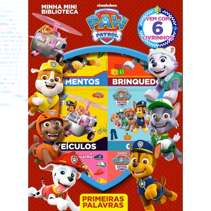 PATRULHA CANINA MINHA MINI BIBLIOTECA - PRIMEIRAS PALAVRAS