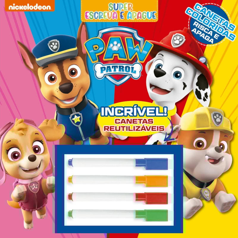 PATRULHA CANINA SUPER ESCREVA E APAGUE