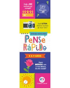 PENSE RÁPIDO - 8 A 9 ANOS