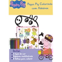 PEPPA PIG COLORINDO COM ADESIVOS 03