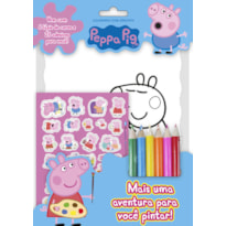 PEPPA PIG - COLORINDO COM ADESIVOS: MAIS UMA AVENTURA PARA VOCÊ PINTAR!