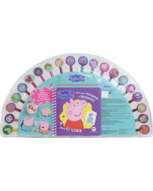PEPPA PIG - LIVRO COM ATIVIDADES E DESENHOS PARA COLORIR