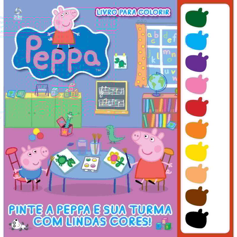 PEPPA PIG - LIVRO PARA COLORIR COM AQUARELA: PINTE A PEPPA E SUA TURMA COM LINDAS CORES!