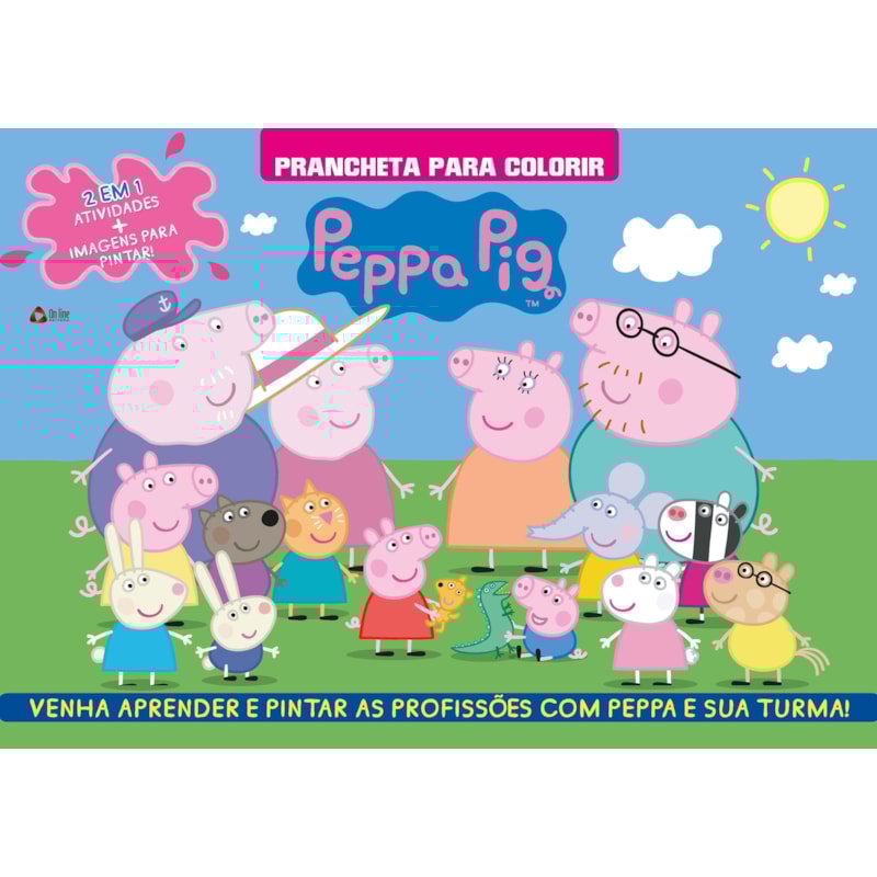 PEPPA PIG PRANCHETA PARA COLORIR