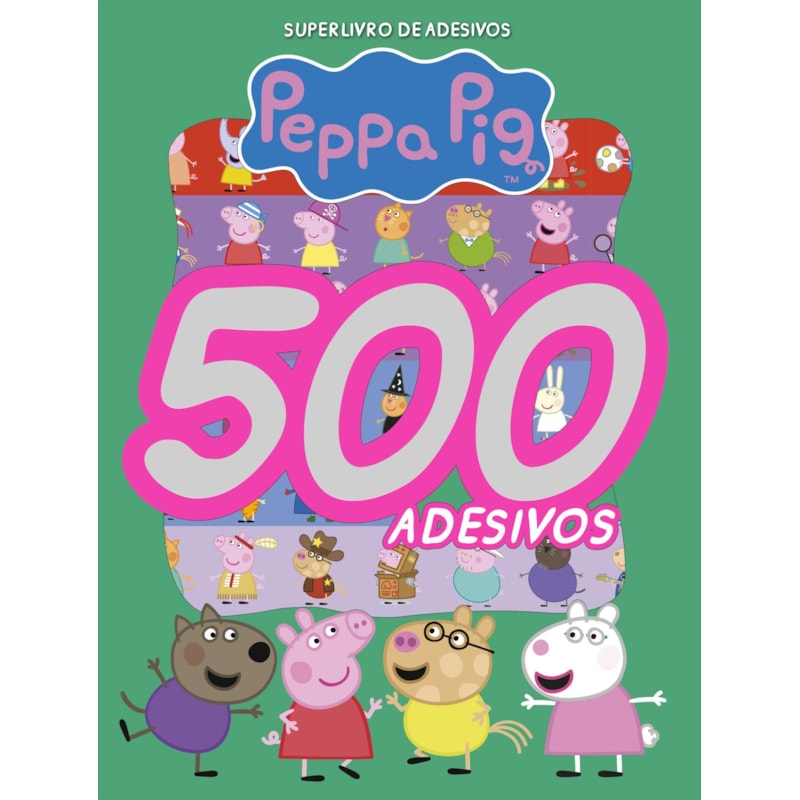 PEPPA PIG SUPERLIVRO DE ADESIVOS - 500 ADESIVOS