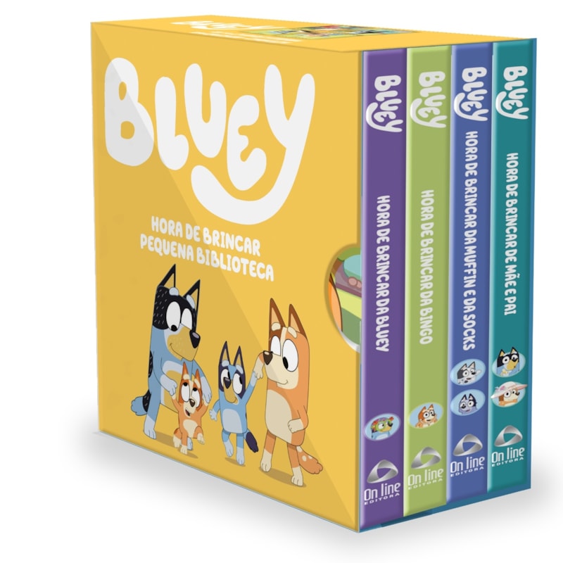 PEQUENA BIBLIOTECA DA BLUEY - HORA DE BRINCAR | BOX COM 4 LIVRINHOS