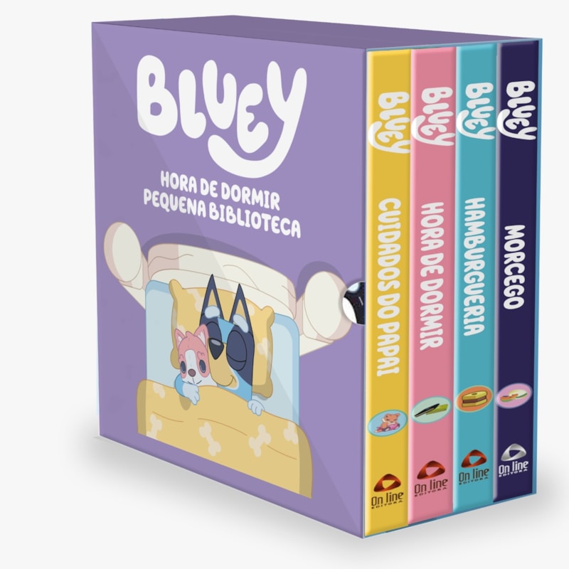PEQUENA BIBLIOTECA DA BLUEY - HORA DE DORMIR | BOX COM 4 LIVRINHOS